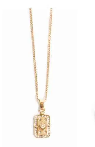 2018-1049 Astro Necklace Gold*