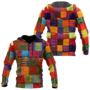3D All Over Printed Hippie Hoodie, Colorful Patter Hoodie For Hippie, Hippie Gift