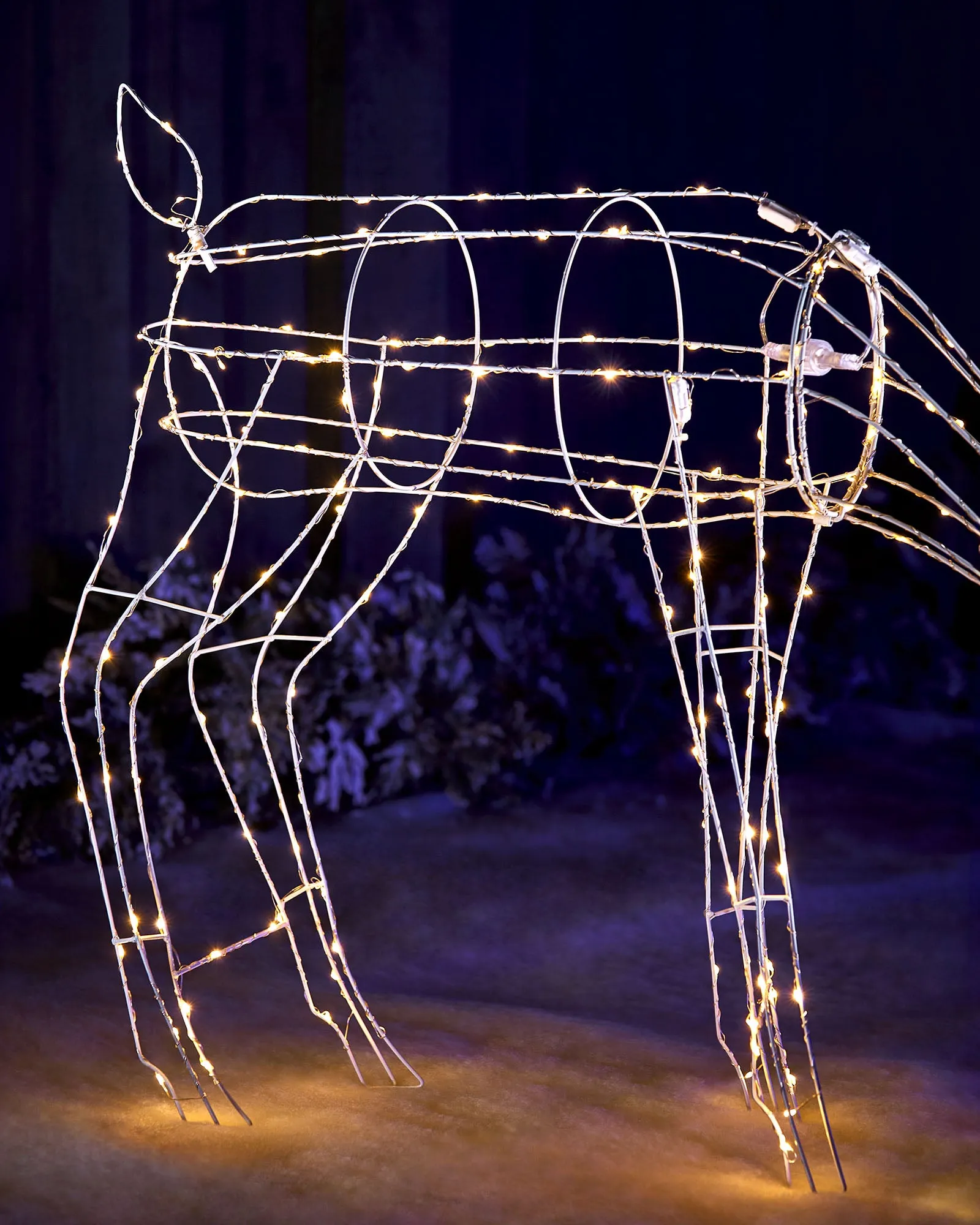 3D Grazing Reindeer Silhouette, 81 cm