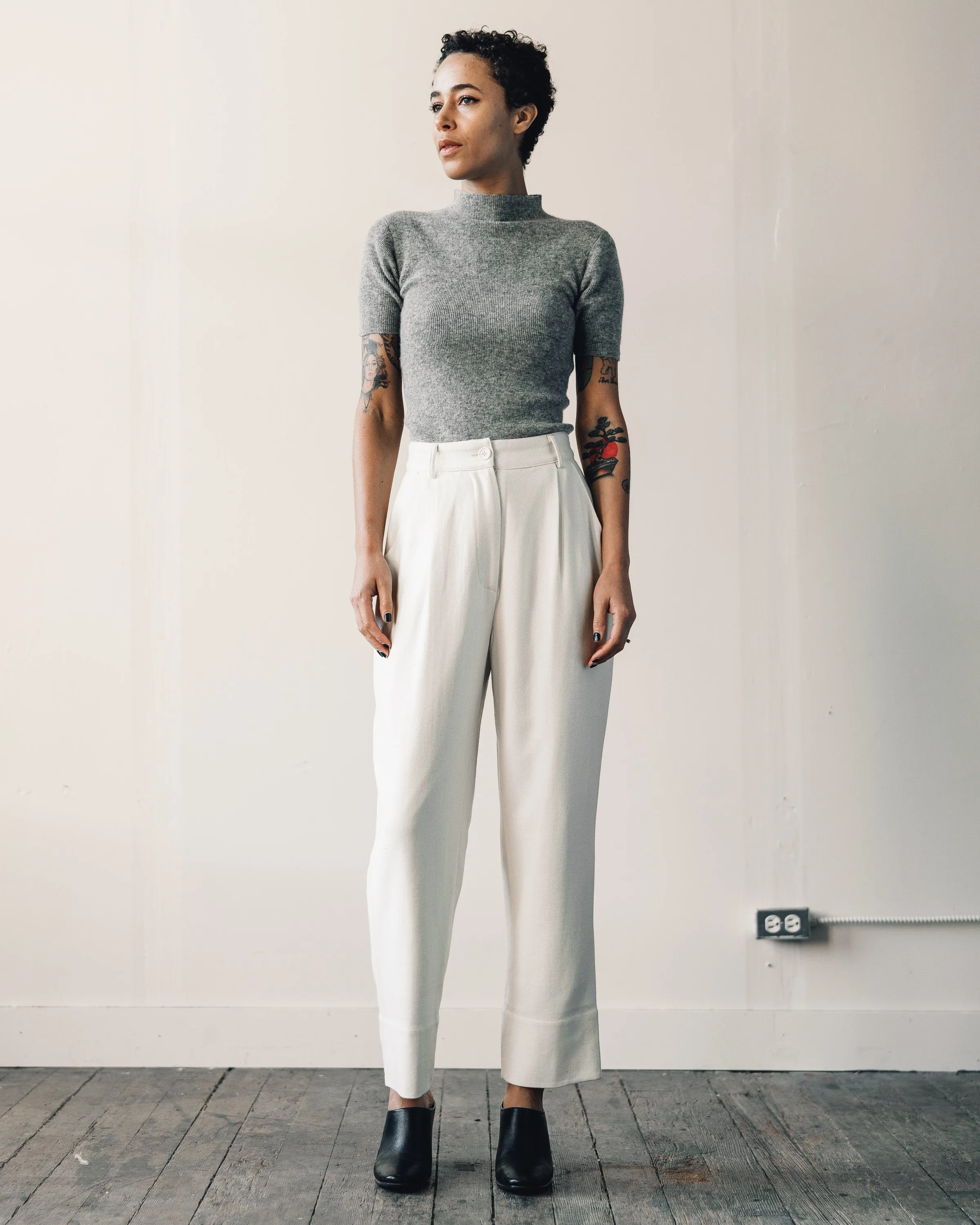 7115 Mockneck Fitted Tee, Husky