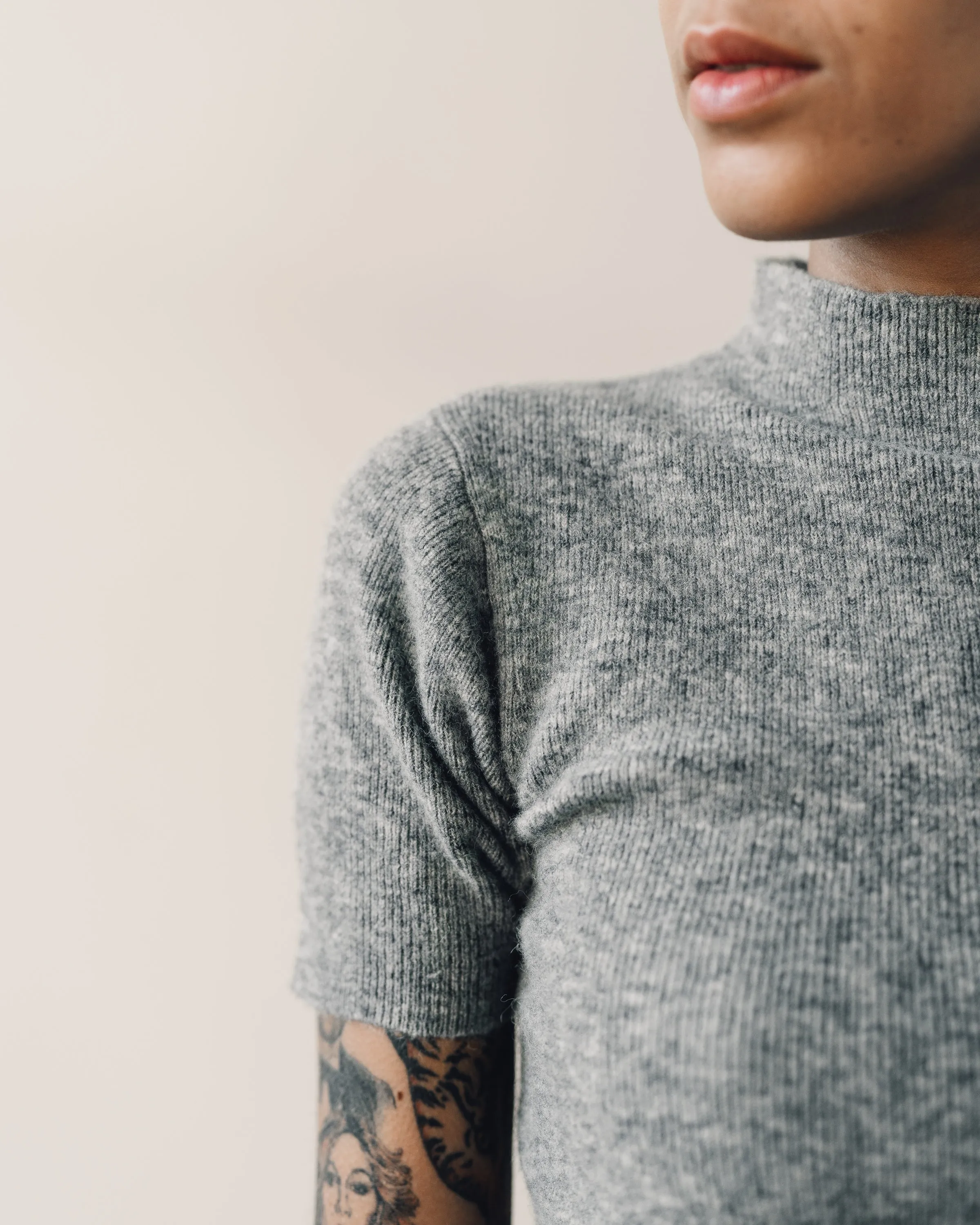 7115 Mockneck Fitted Tee, Husky