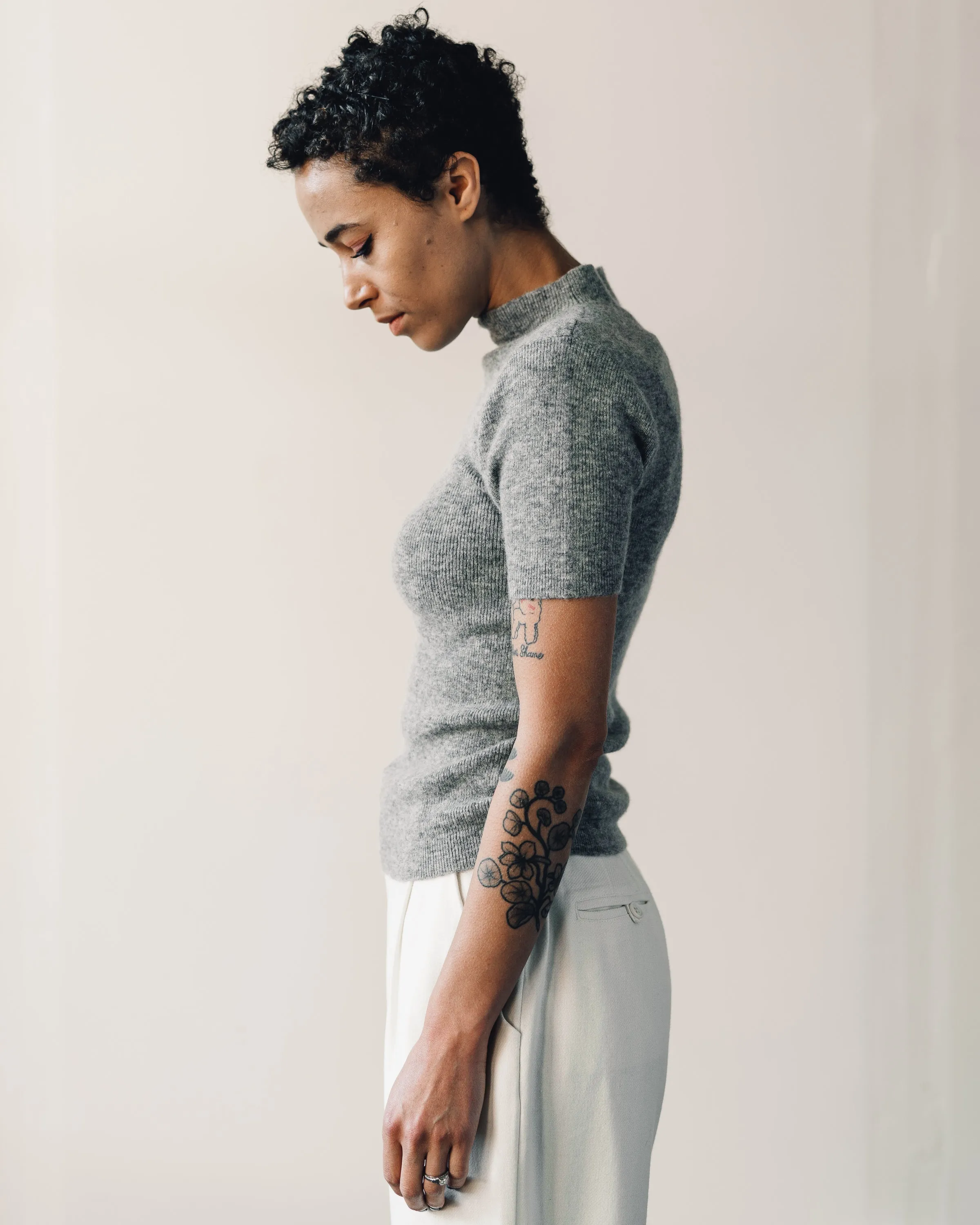 7115 Mockneck Fitted Tee, Husky