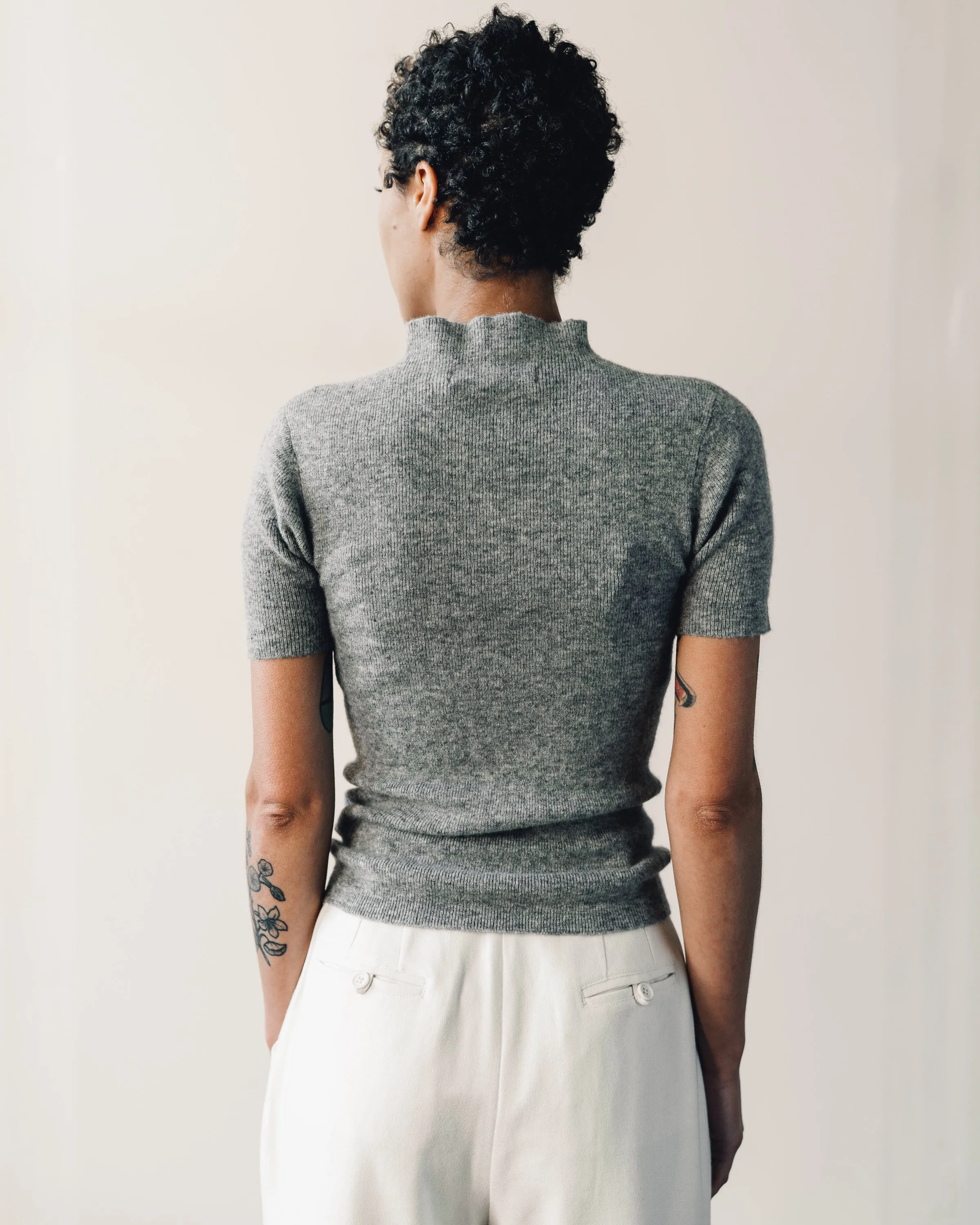 7115 Mockneck Fitted Tee, Husky