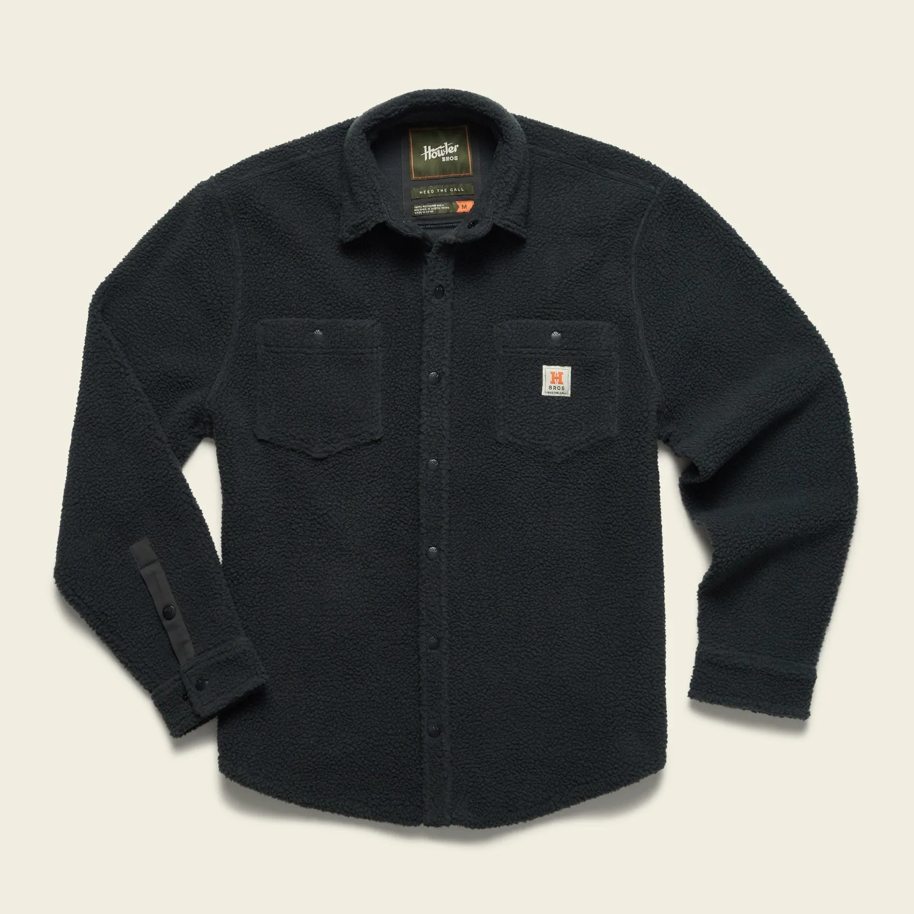 Allegheny Fleece Overshirt in Antique Black