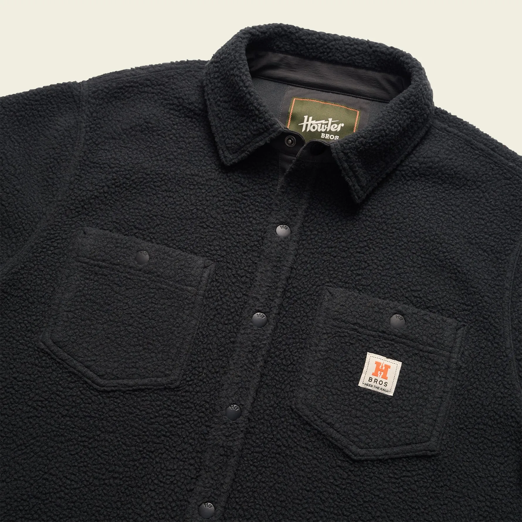 Allegheny Fleece Overshirt in Antique Black