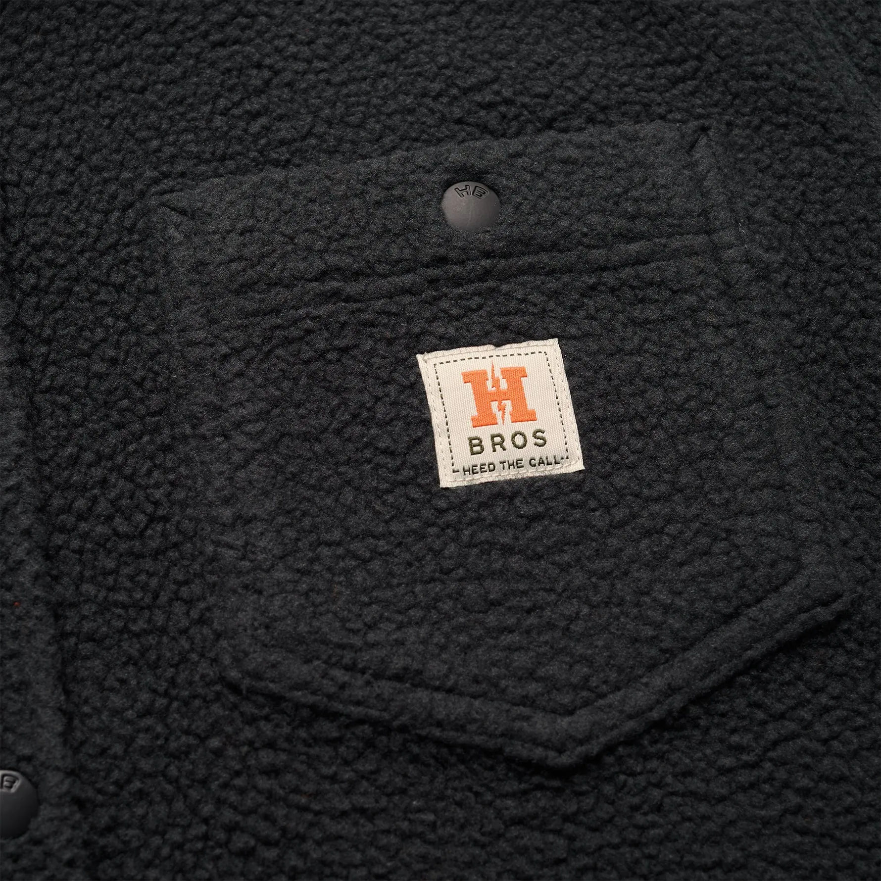 Allegheny Fleece Overshirt in Antique Black