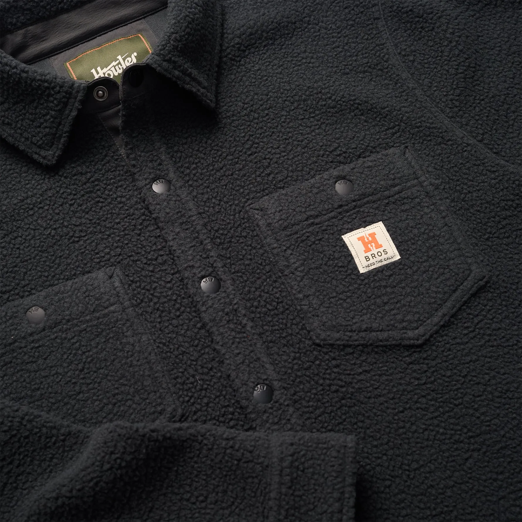 Allegheny Fleece Overshirt in Antique Black