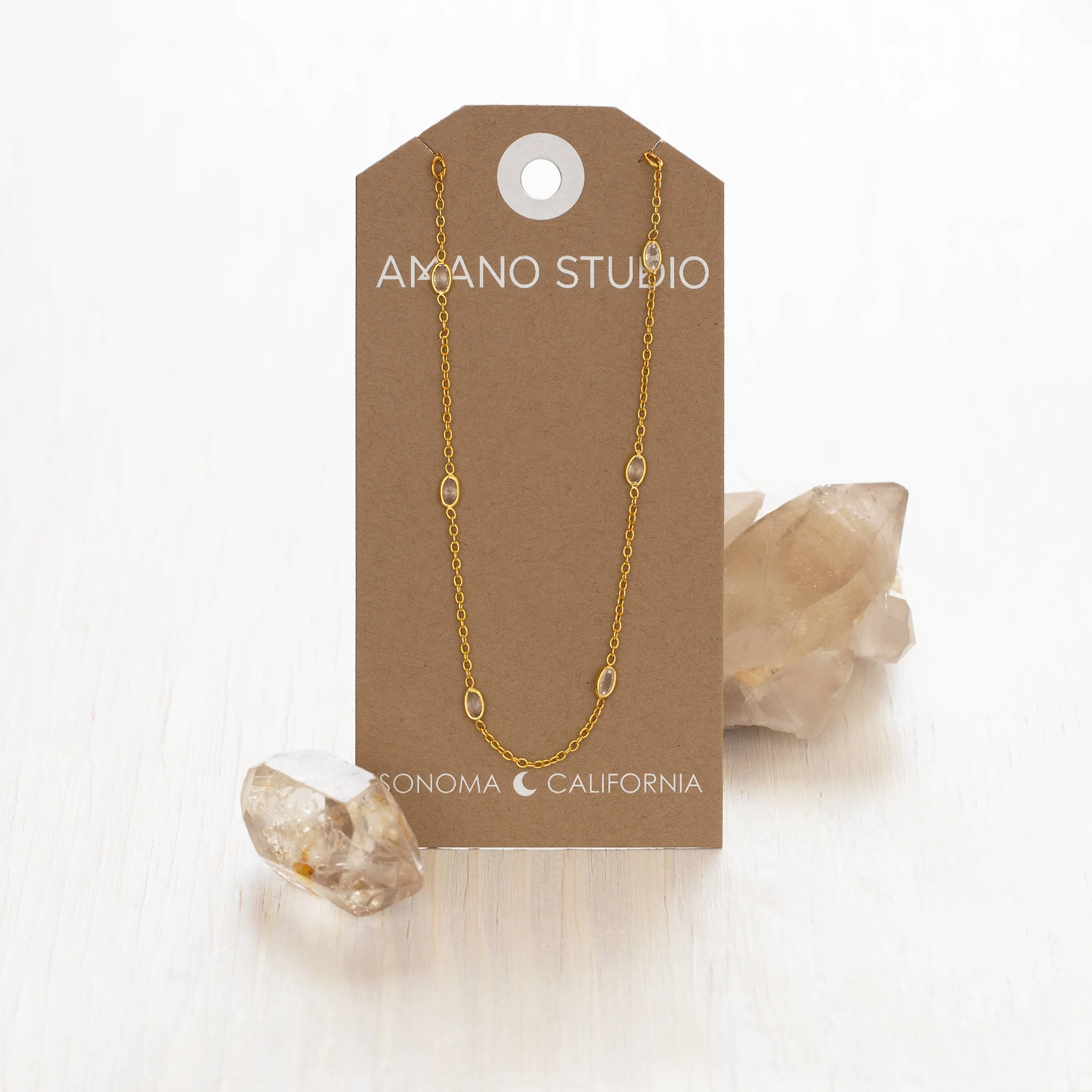 Amano Studio - Crystal Station Chain Necklace
