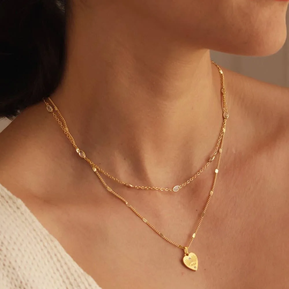 Amano Studio - Crystal Station Chain Necklace