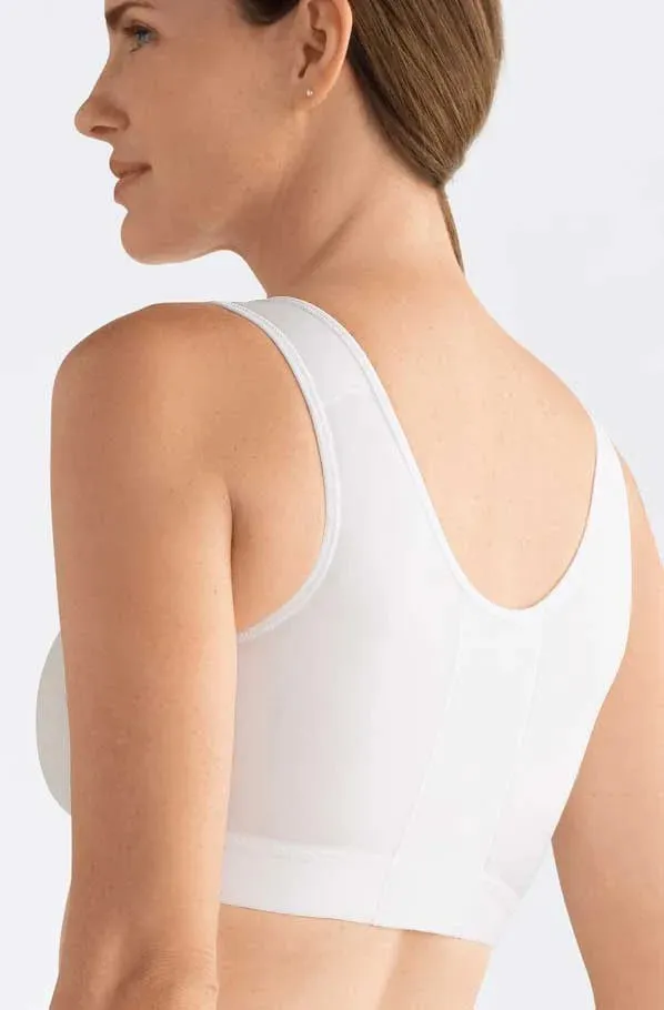 Amoena Sarah Front-Closure Wire-Free Bra | White | #0778