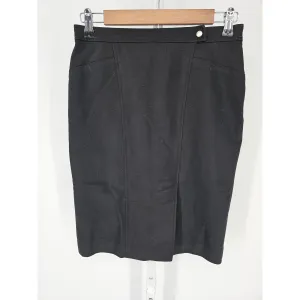 Ann Taylor Womens Sz 0 Knee Length Pencil Skirt Black Lined