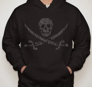 Anonymous Ascii Pirate Hoodie | Blasted Rat