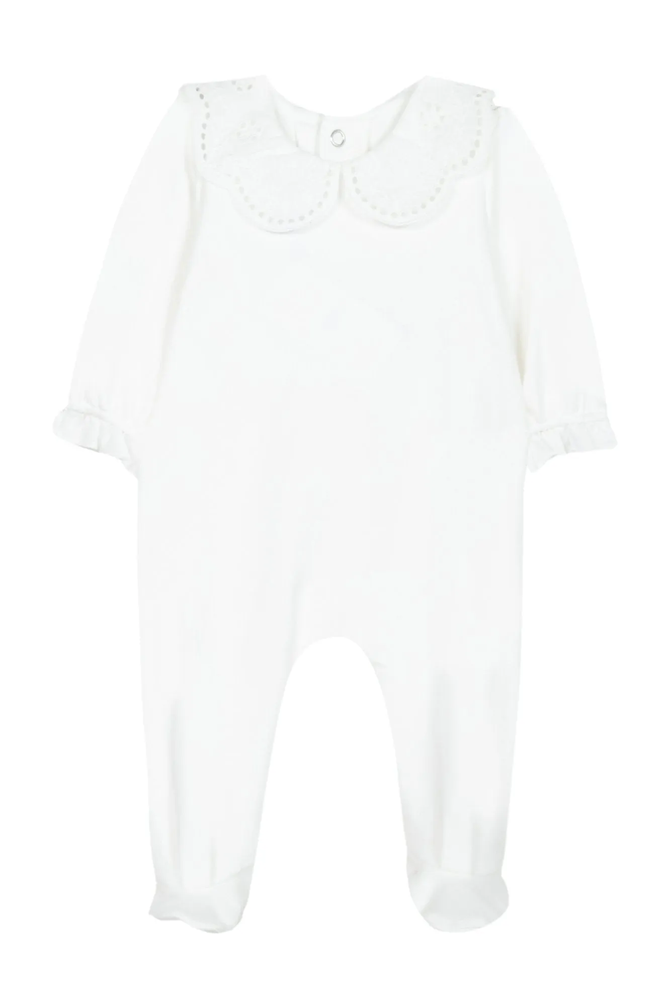 Babygrow - Ecru with lace collar