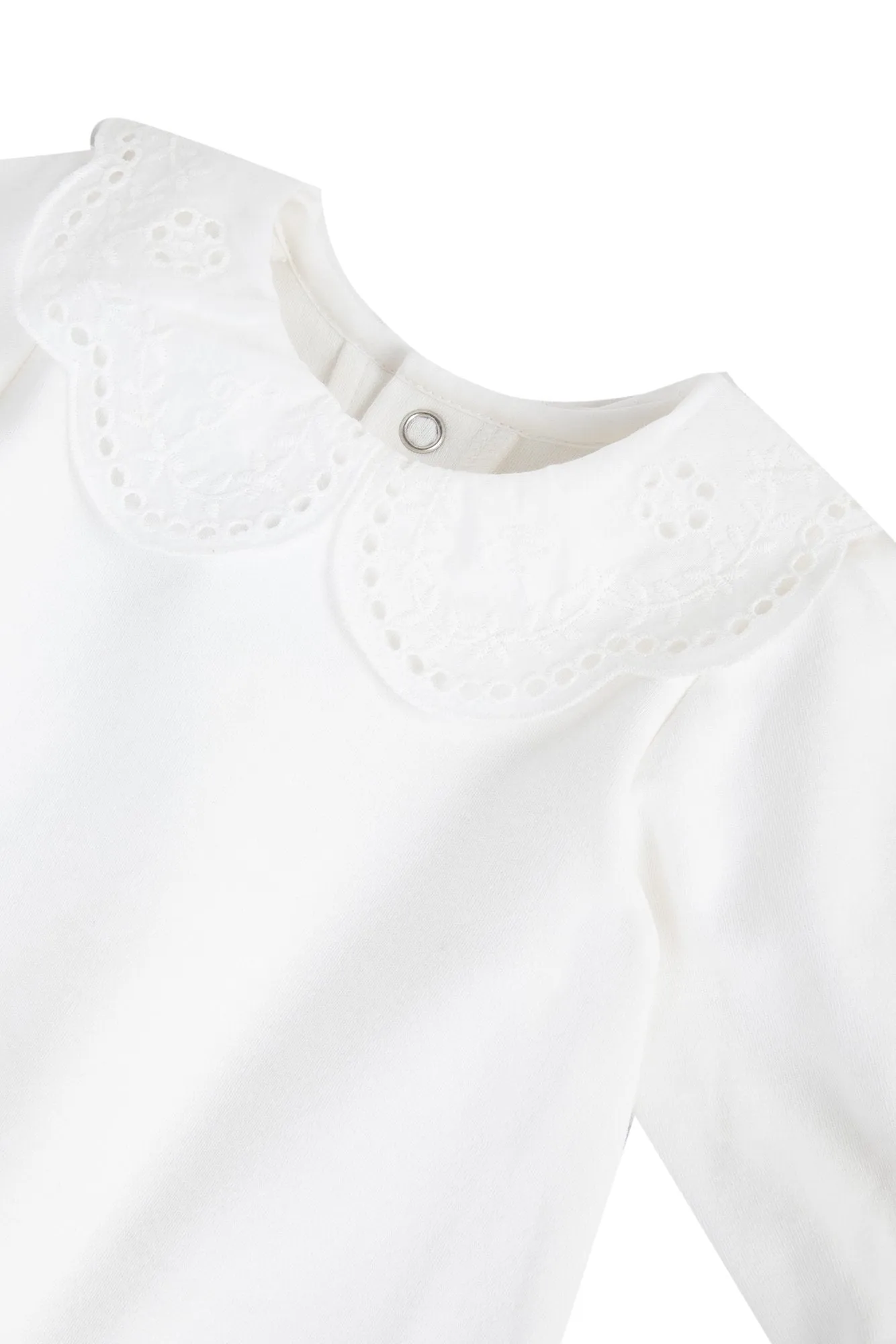 Babygrow - Ecru with lace collar