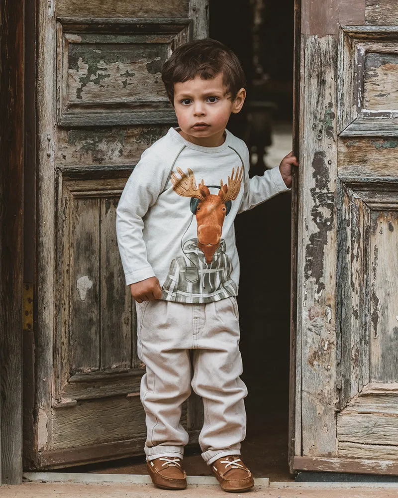 Bebe Scout Adventure L/S Tee - Latte (Size 000-5)