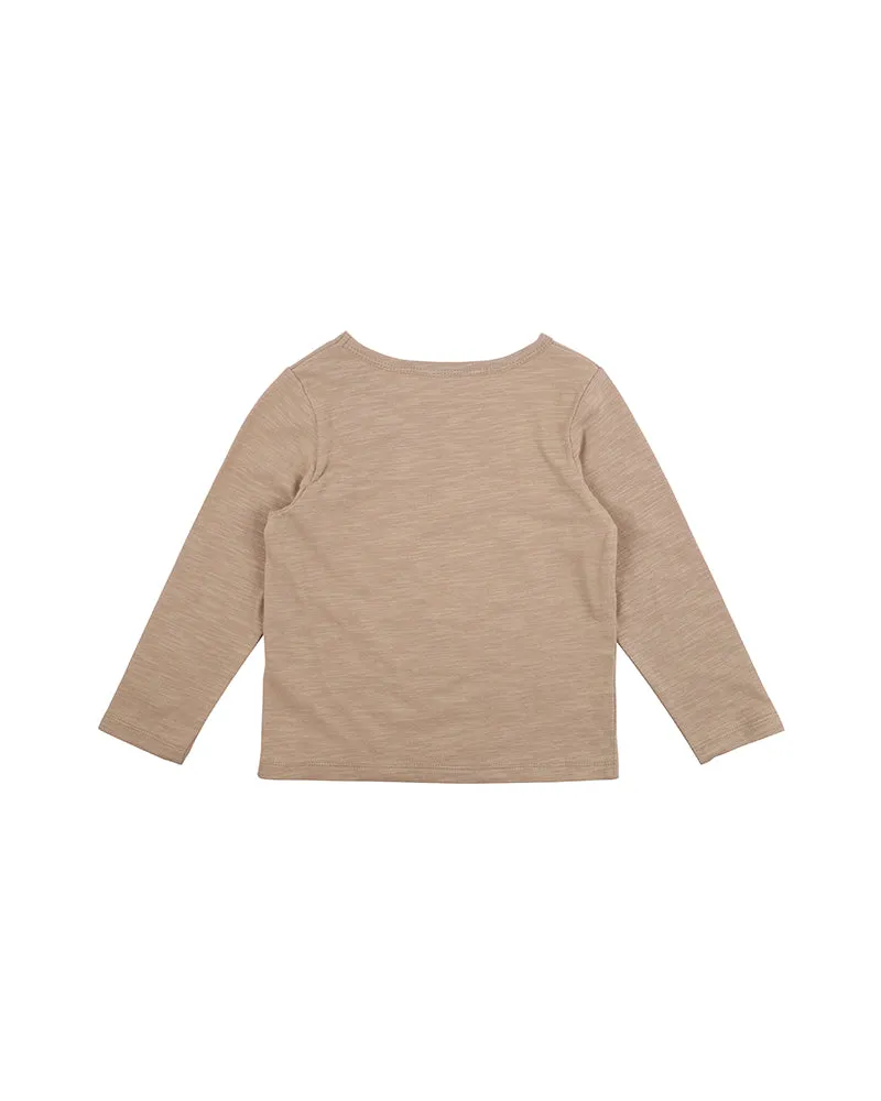 Bebe Scout Adventure L/S Tee - Latte (Size 000-5)