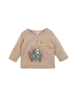 Bebe Scout Adventure L/S Tee - Latte (Size 000-5)