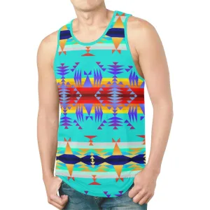 Between the Mountains Fire New Tank Top for Men