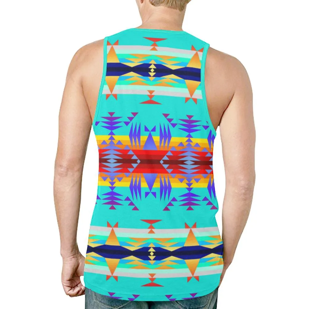 Between the Mountains Fire New Tank Top for Men
