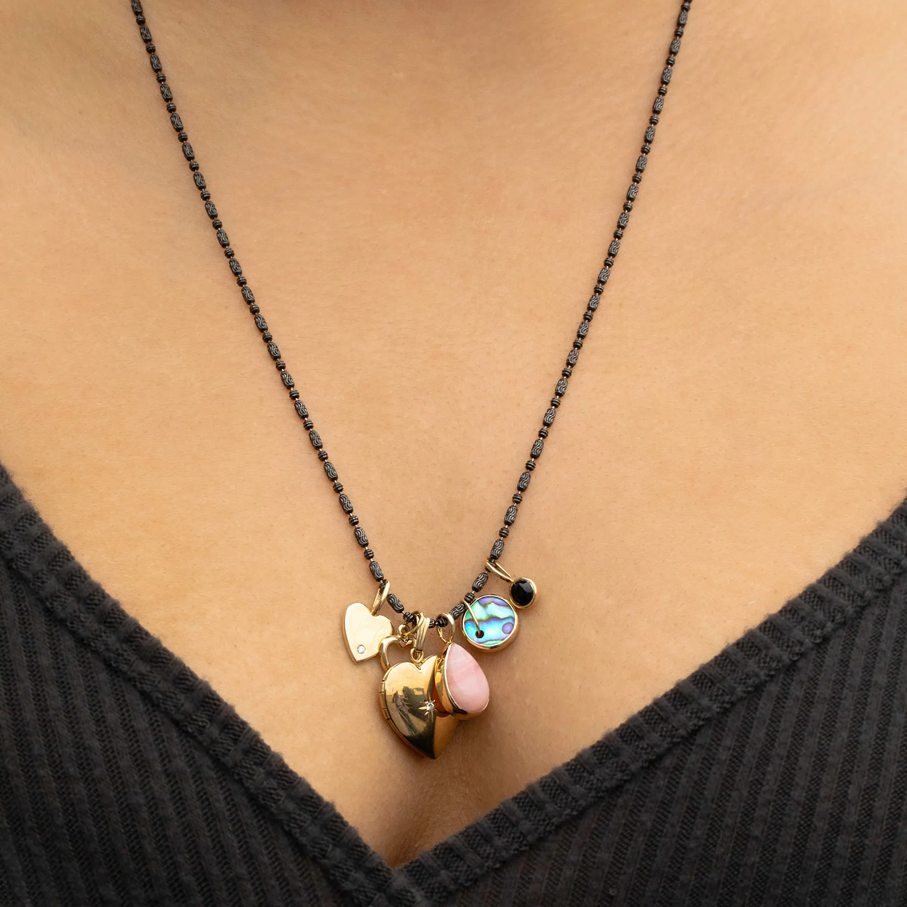 Black Rhodium Antique Bead Chain