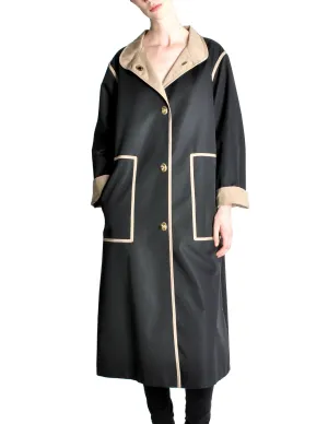 Bonnie Cashin for Russell Taylor Vintage Black & Tan Coat