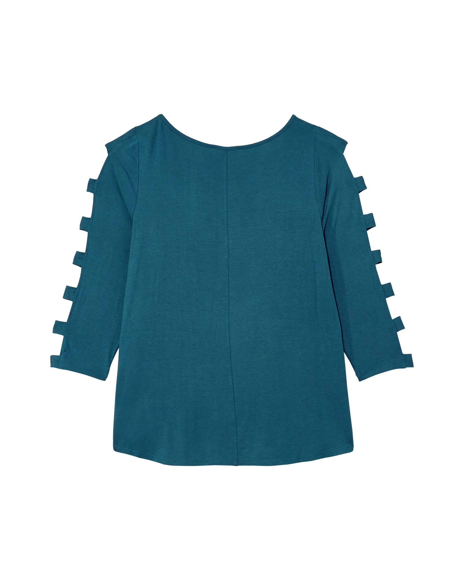 Brie 3/4 Cut-out Sleeve Tee | Teal