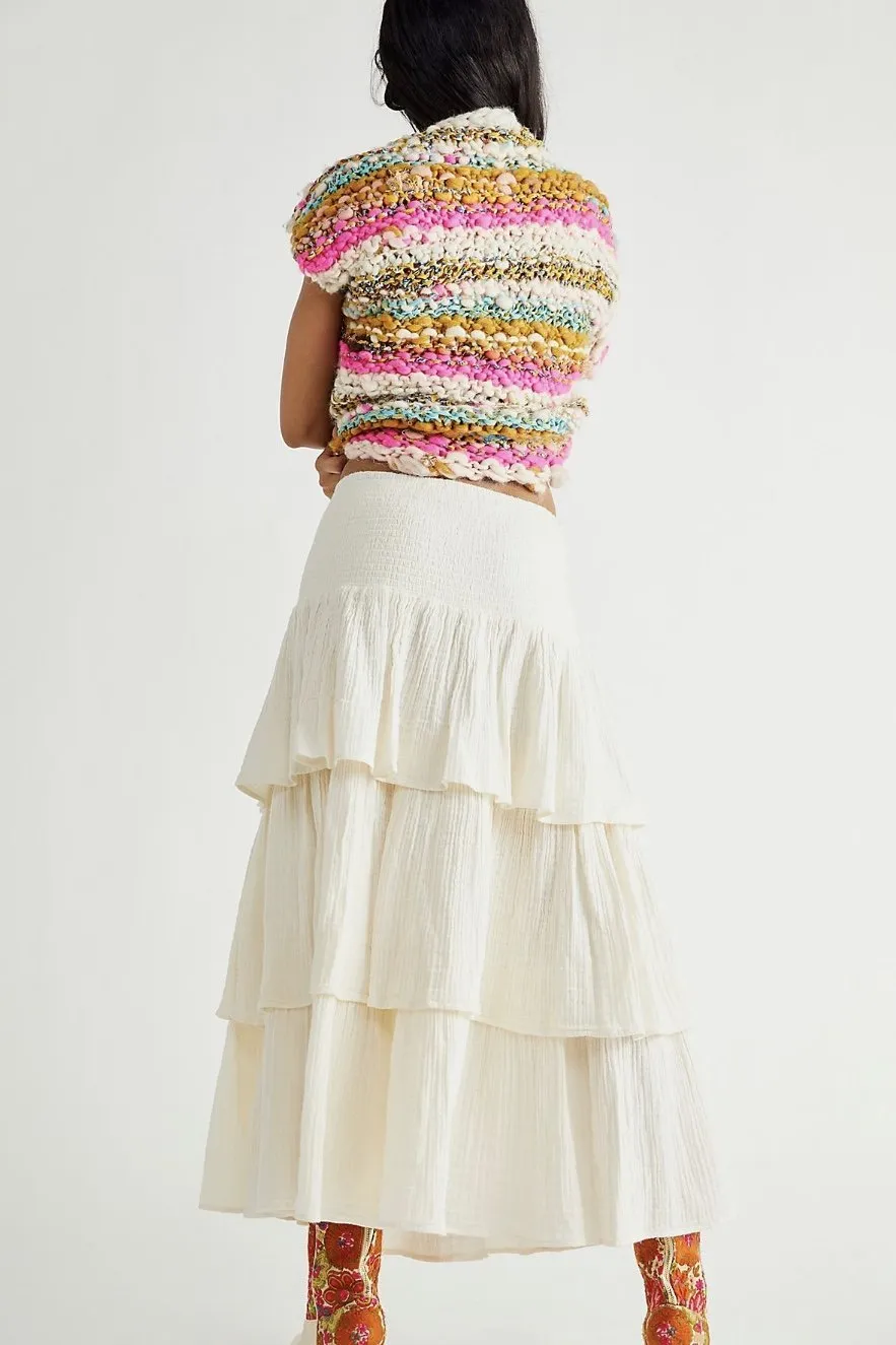 CAN’T STOP THE SPRING TIERED MAXI SKIRT