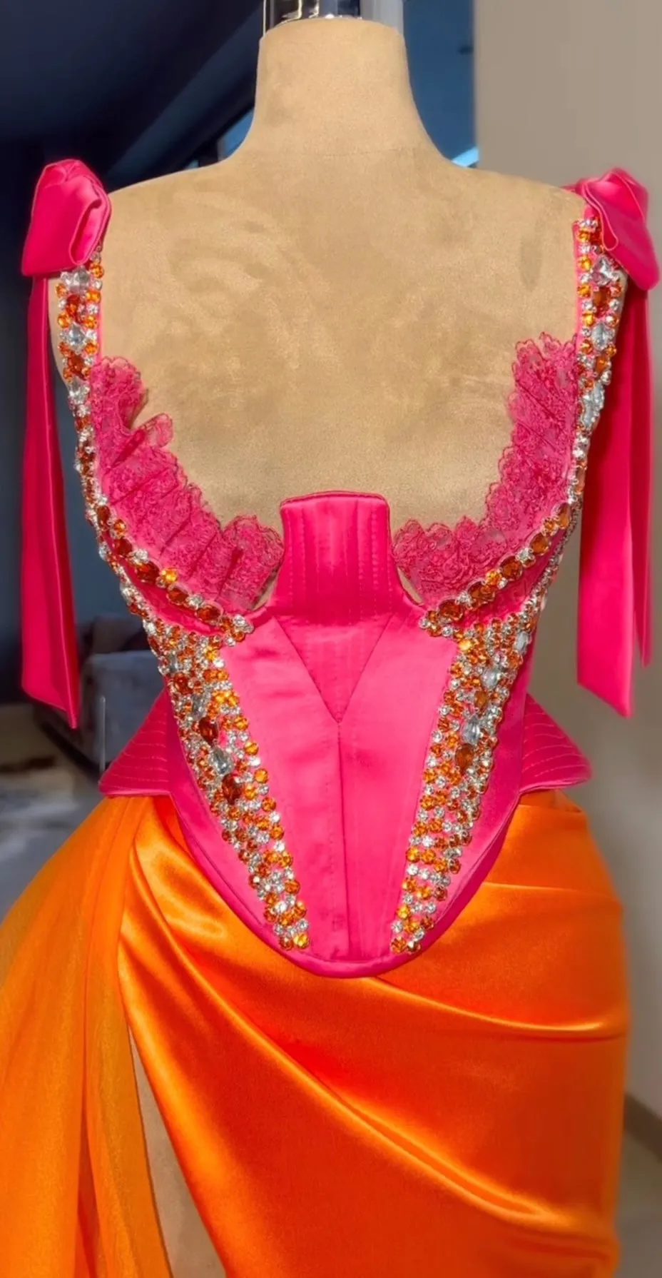 Claire Colorful Patchwork Evening Dress