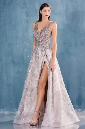 Clar Blue Evening Dress