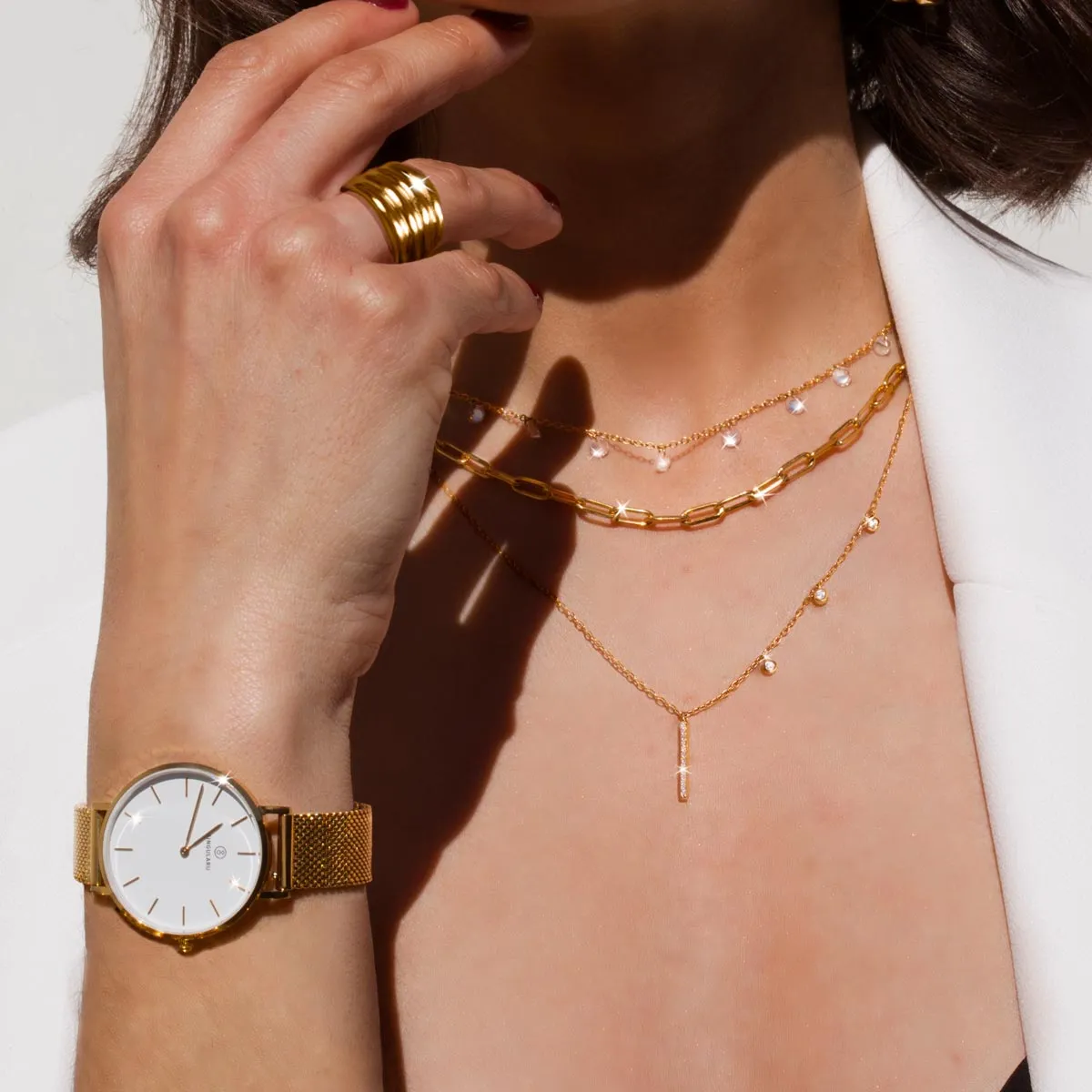 Cleo Gold Necklace