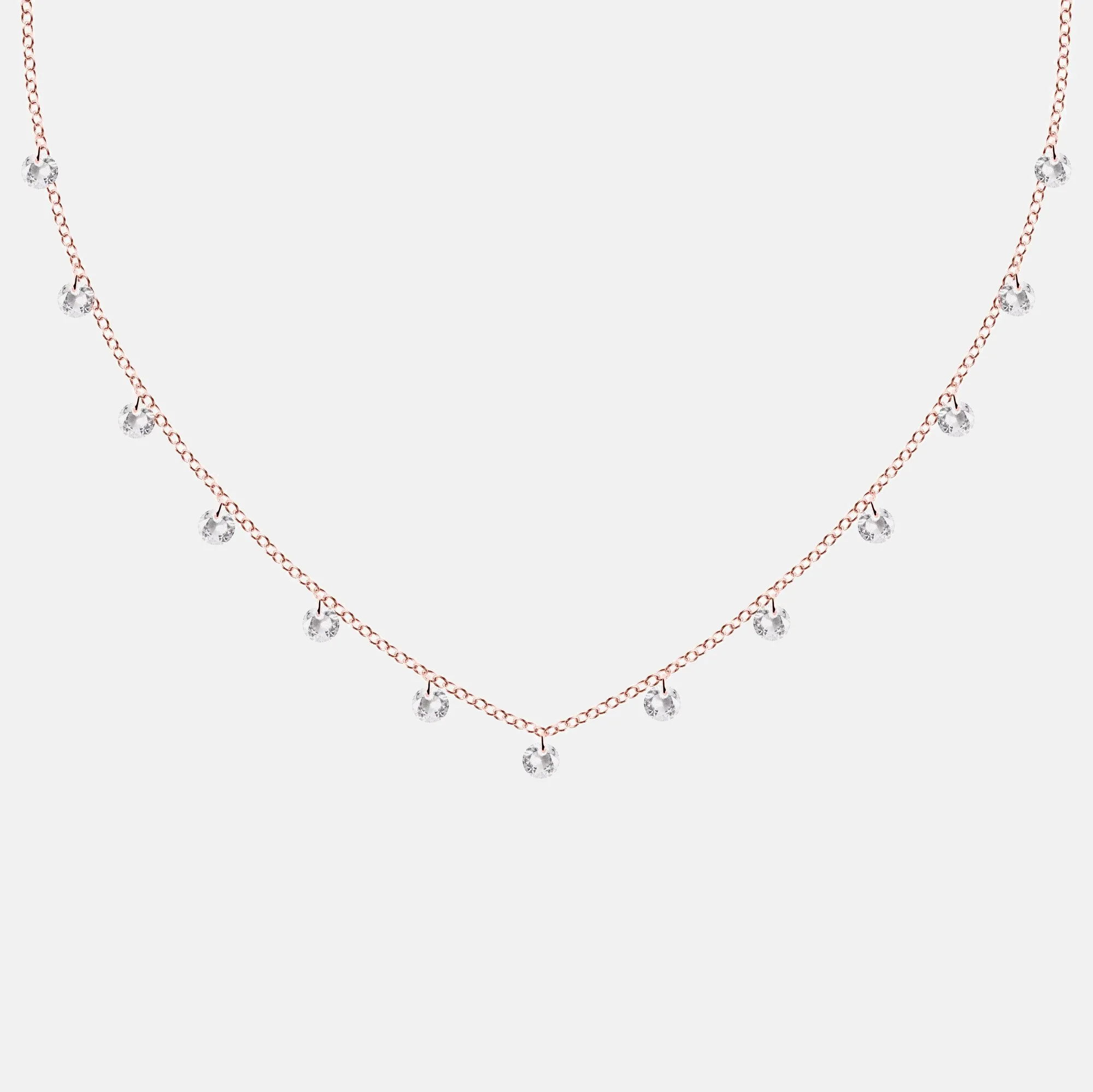 Cleo Rose Gold Necklace