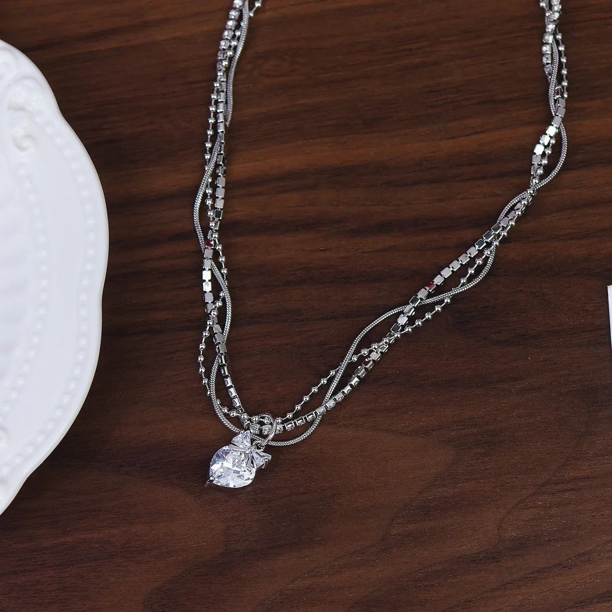 Crystal Cascade Necklace
