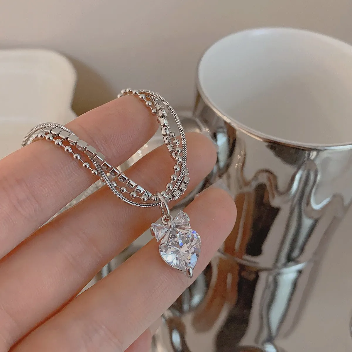 Crystal Cascade Necklace