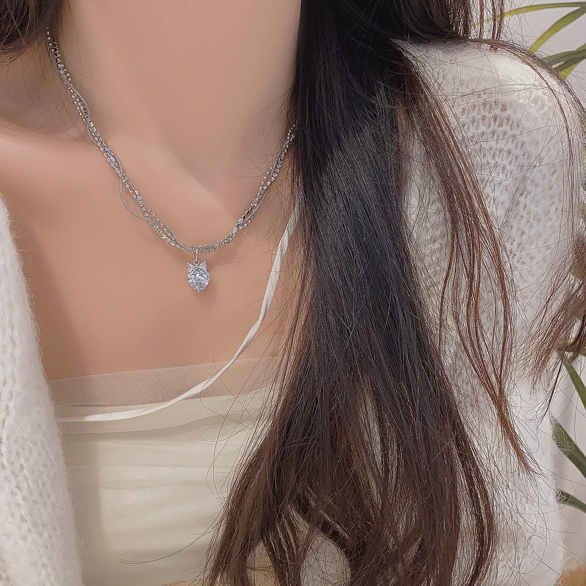 Crystal Cascade Necklace