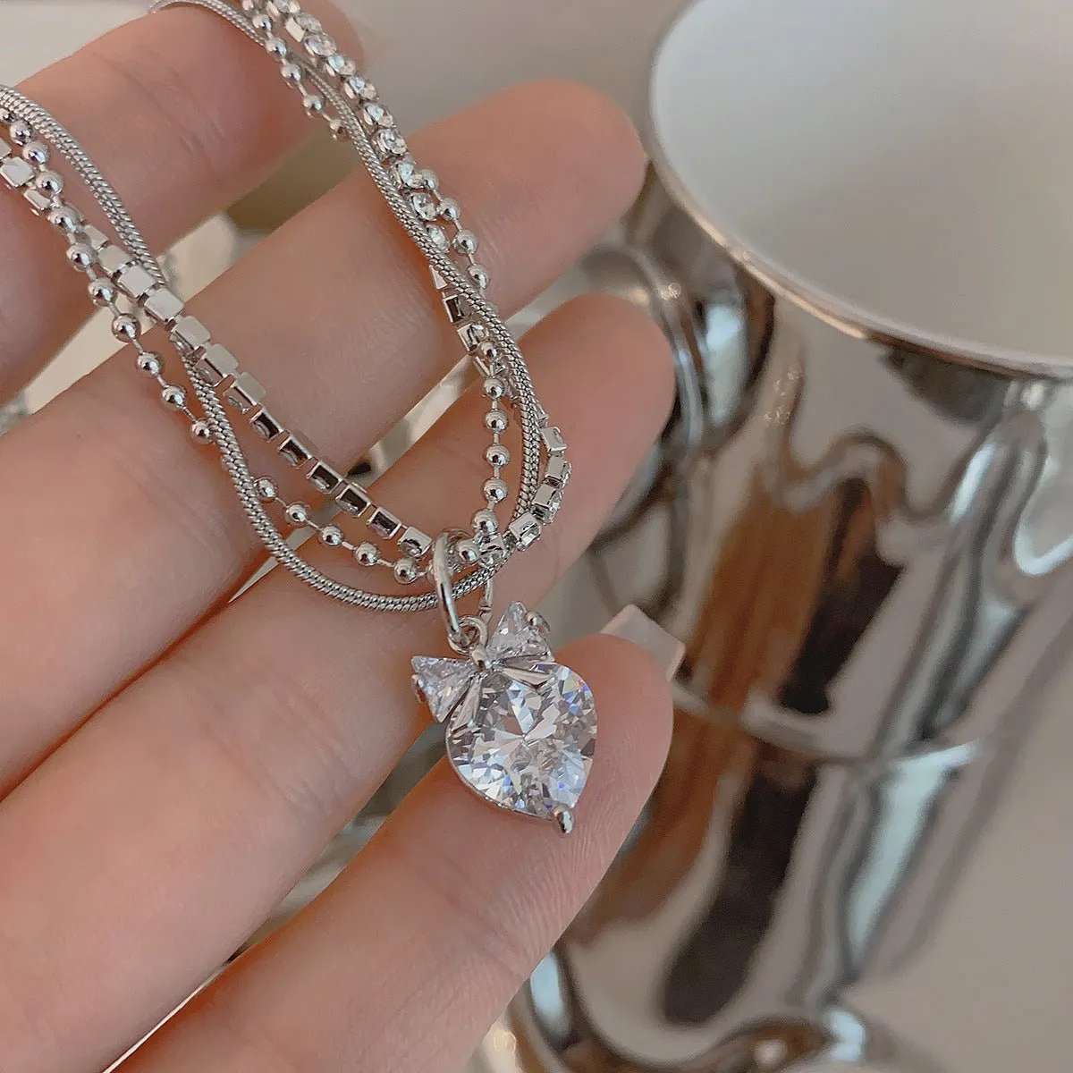 Crystal Cascade Necklace