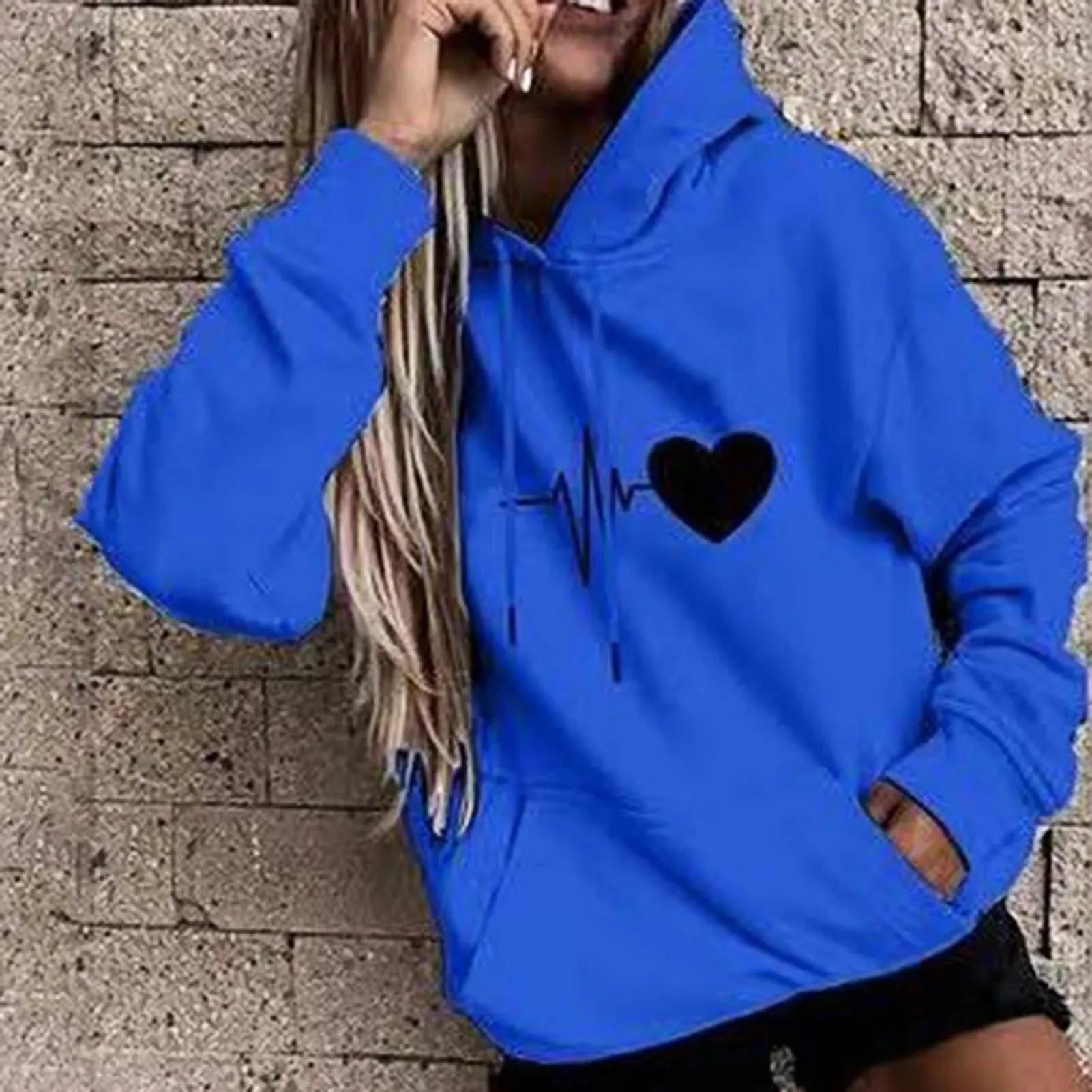 deanwangkt Women's Y2k Casual Hoodies Autumn Winter New Tricolor Colorblock Letter Print Round Neck Long Sleeve Femininas Pullover Sweater