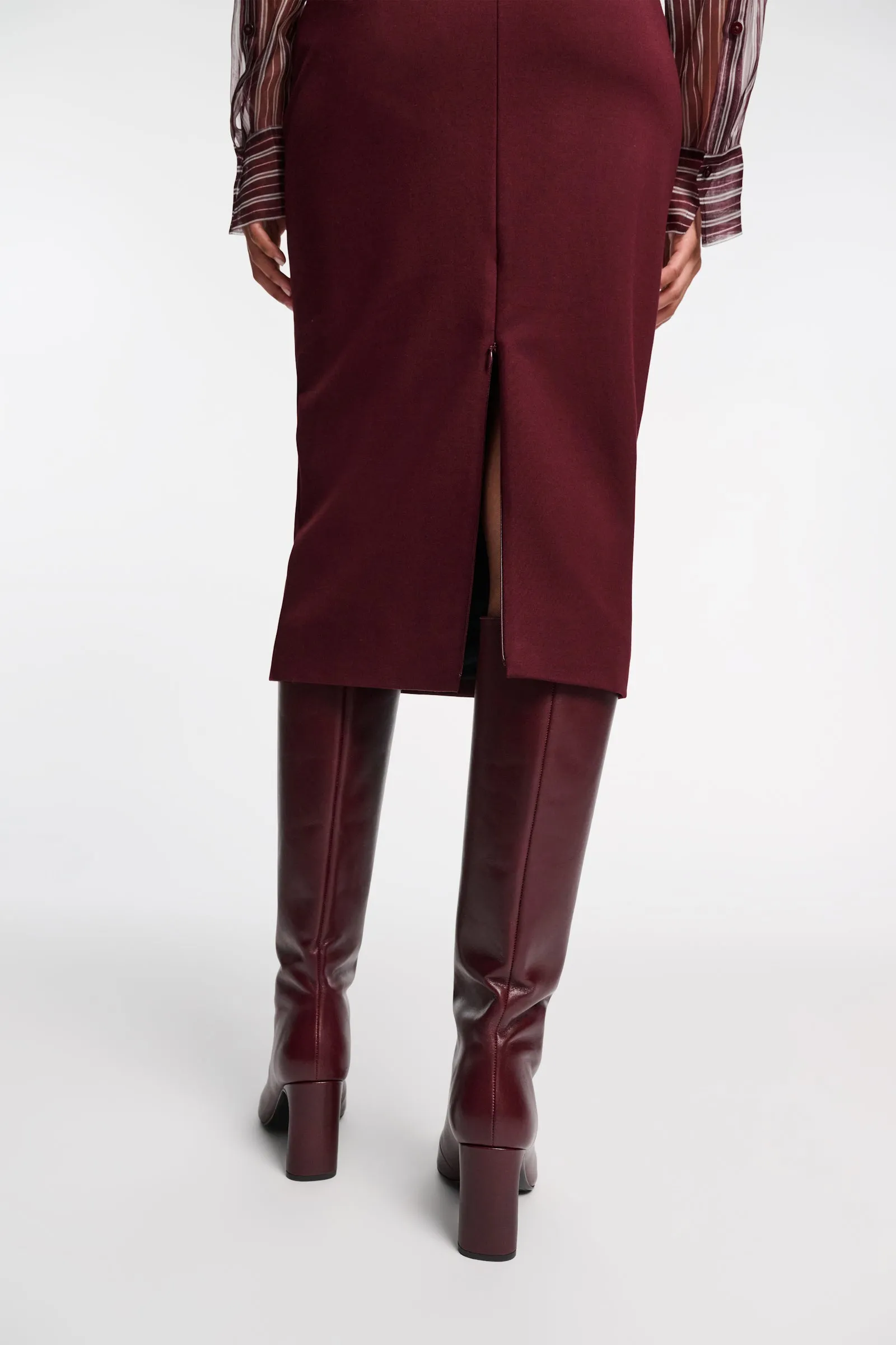 Dorothee Schumacher Emotional Essence Burgundy Skirt