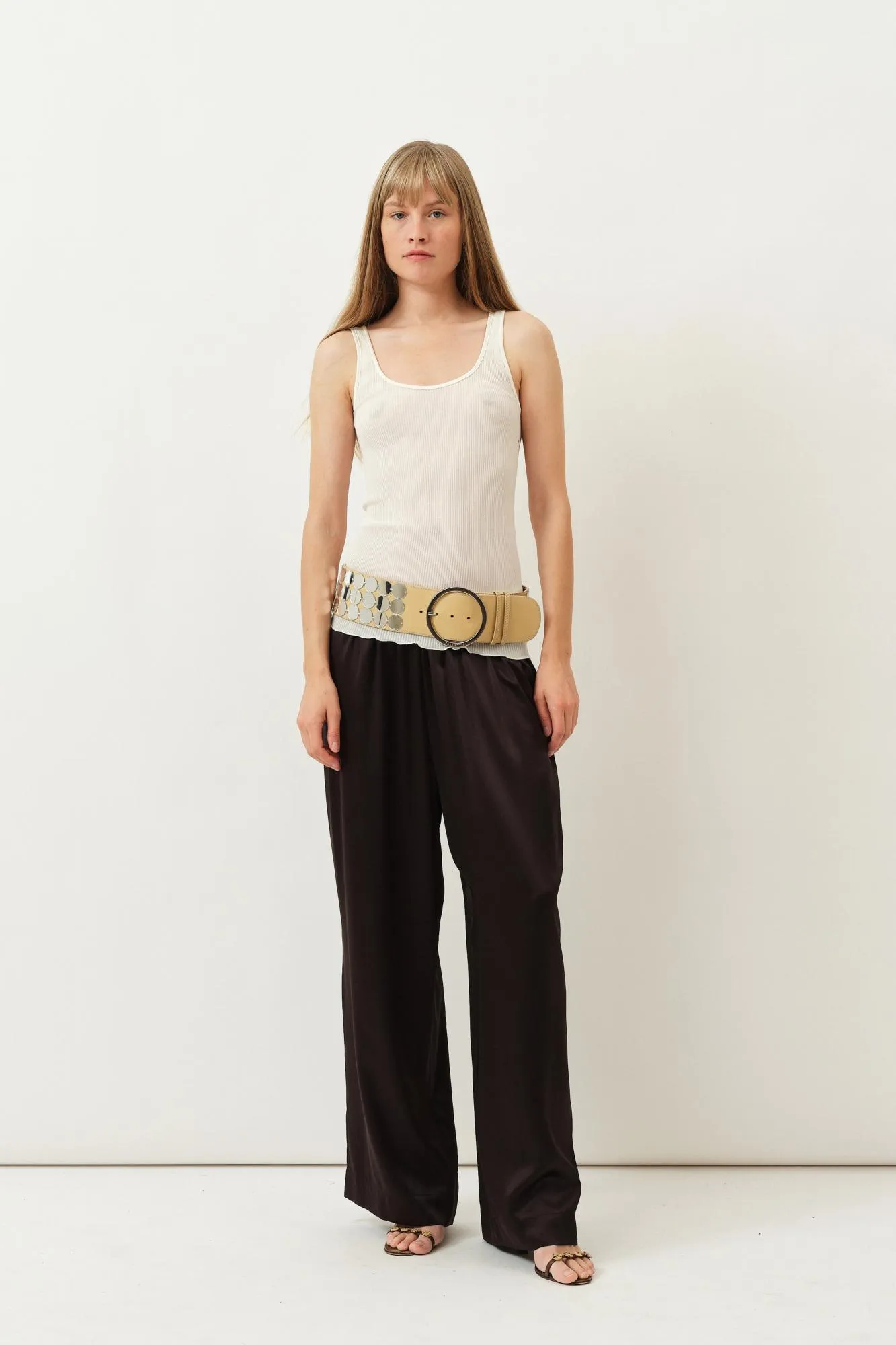 Elsa Oscalito Sleeveless Top — Ivory