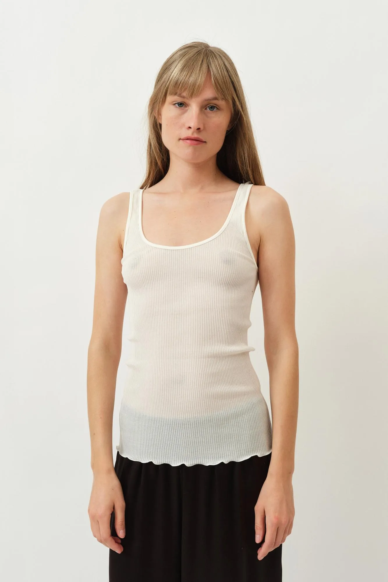 Elsa Oscalito Sleeveless Top — Ivory