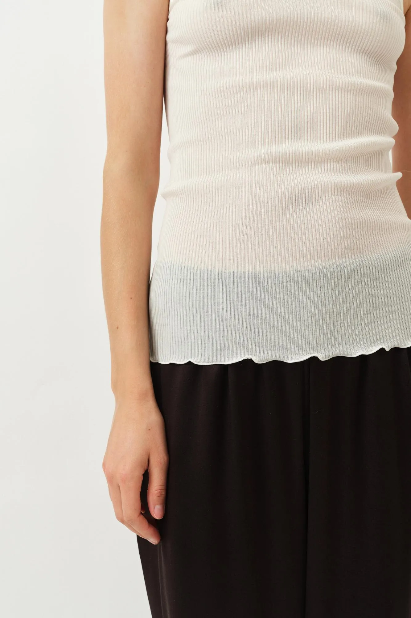 Elsa Oscalito Sleeveless Top — Ivory