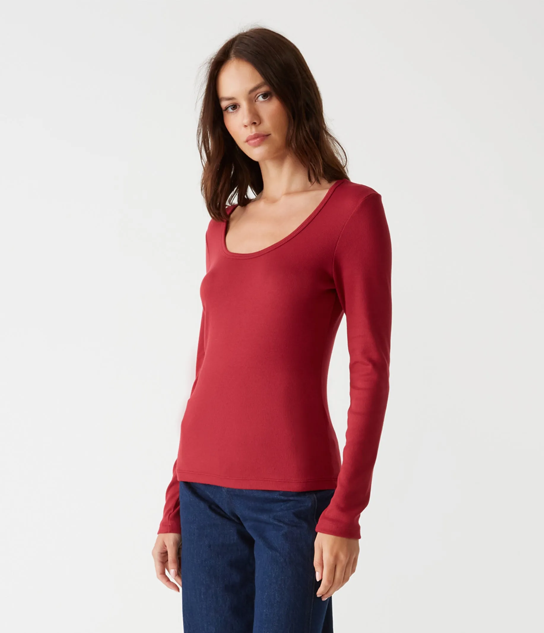 Emilia Scoop Neck Tee