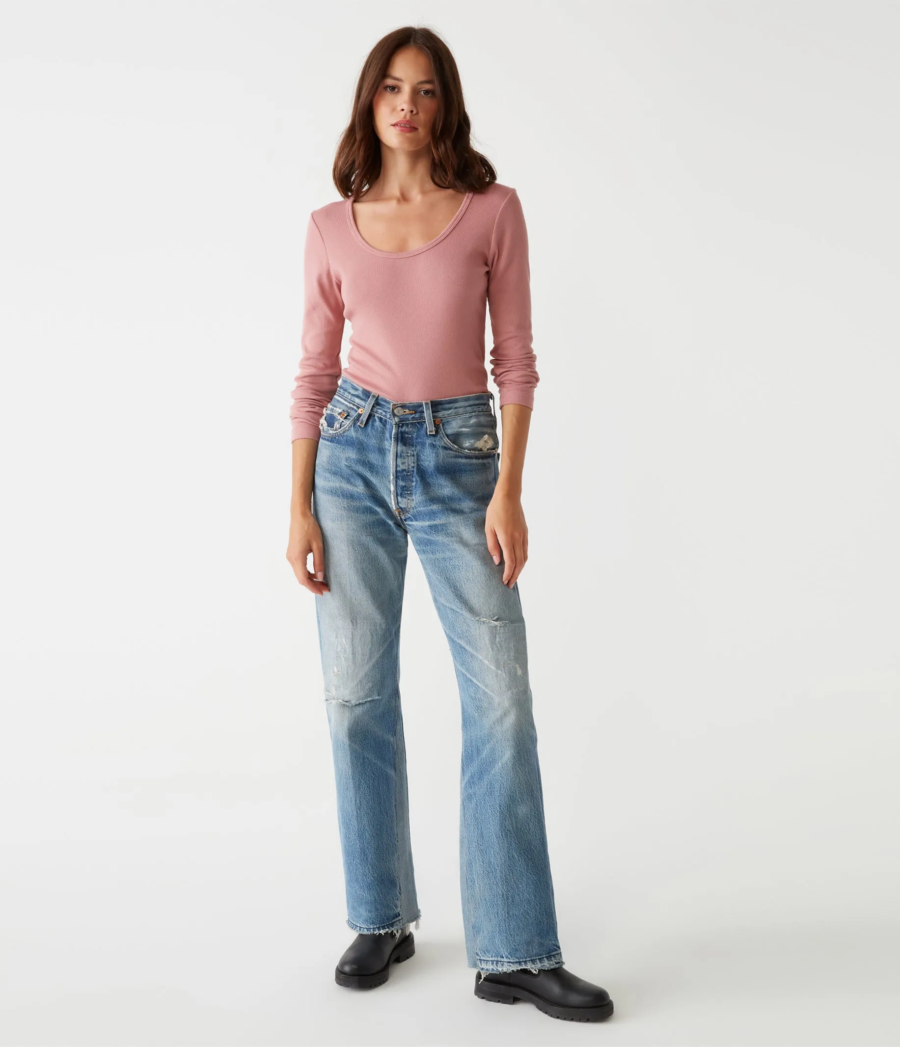 Emilia Scoop Neck Tee