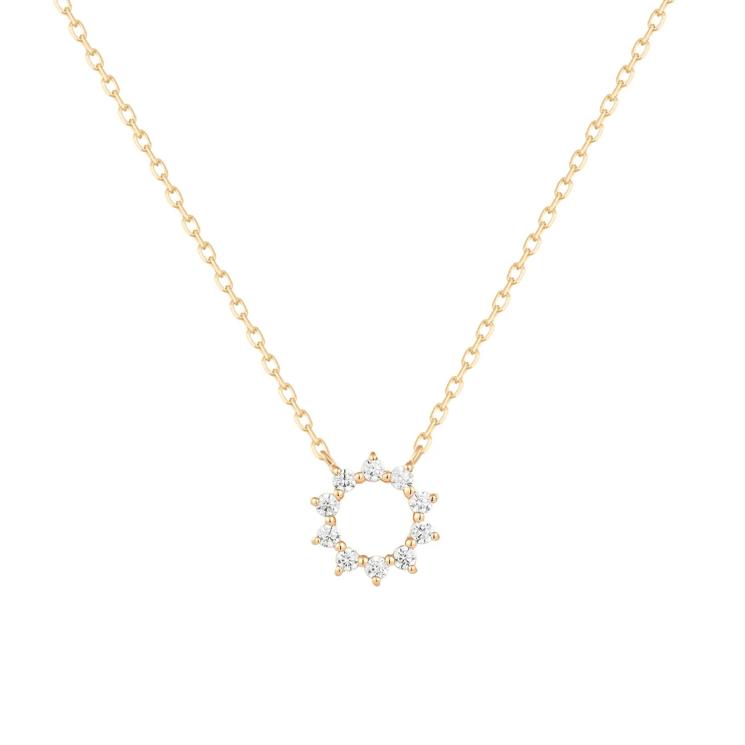 Evelyne Sun Gold Pendant Necklace