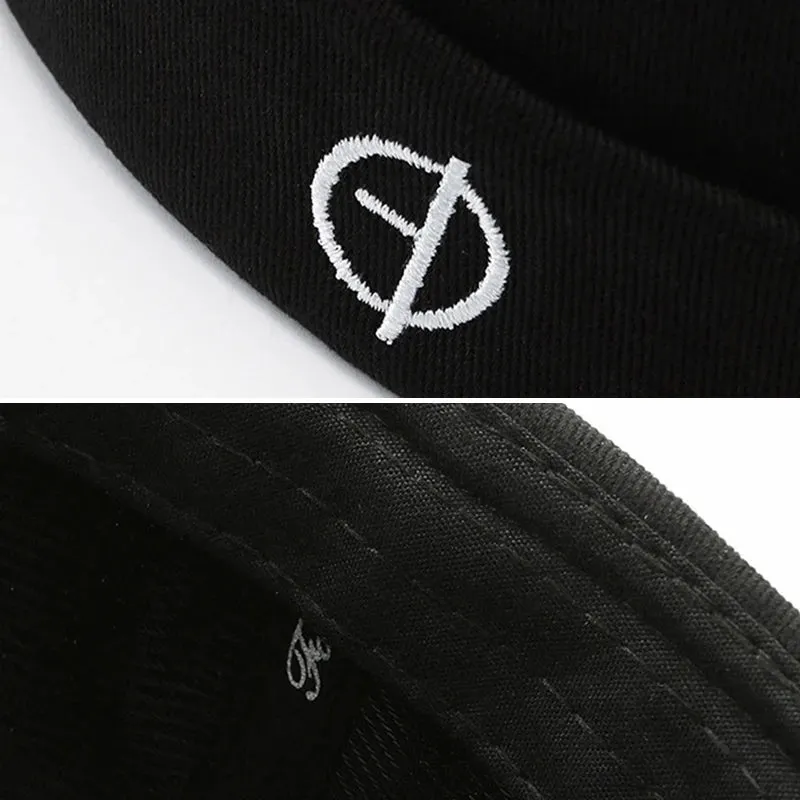 Fashion Men Cotton Docker Cap Vintage Dome Hat Brimless