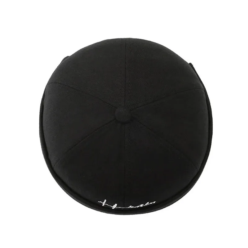 Fashion Men Cotton Docker Cap Vintage Dome Hat Brimless