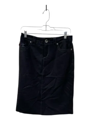 Fillmore Size 25 Black Wool Blend 5 Pocket Contrast Stiching Back Slit Skirt