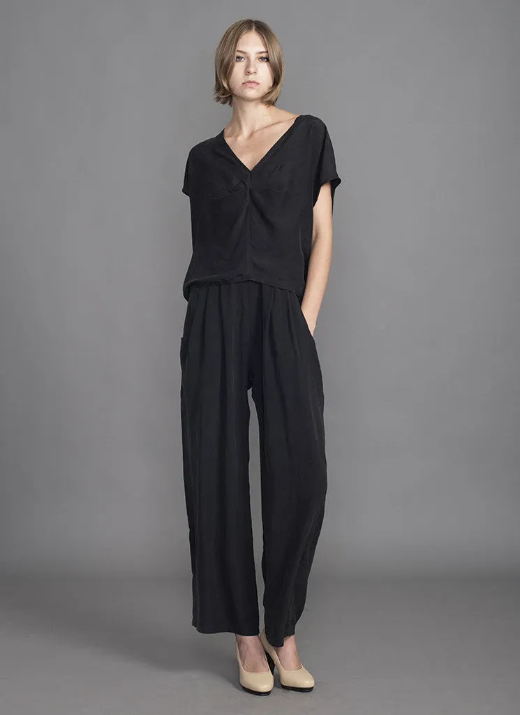 FLEURIE TOP (Black) SILK SALE