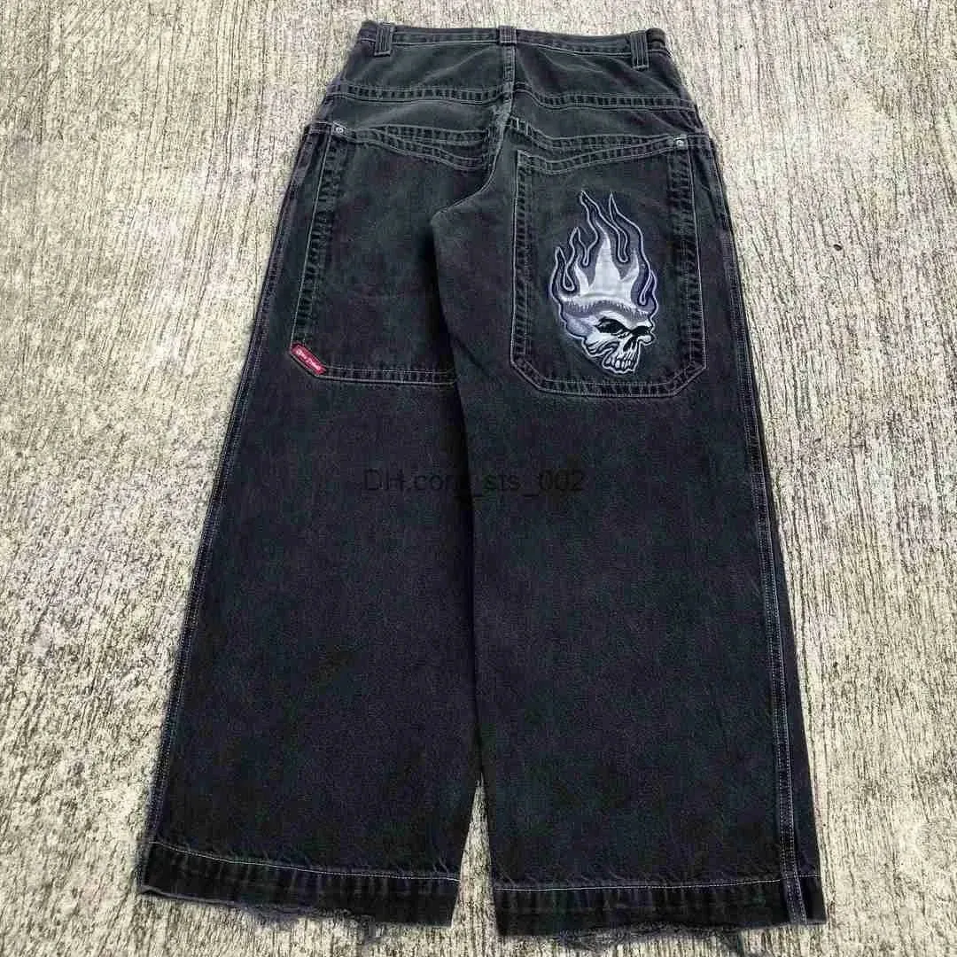 Getadme Hip Hop baggy jeans Harajuku Y2K Embroidered high quality high waisted jeans biggest trashy ropa aesthetic wide leg jeans