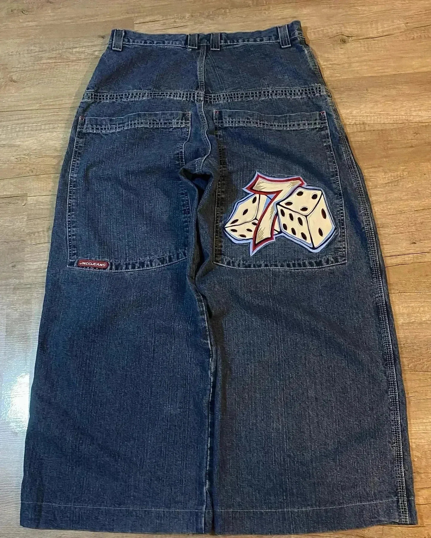 Getadme Hip Hop baggy jeans Harajuku Y2K Embroidered high quality high waisted jeans biggest trashy ropa aesthetic wide leg jeans