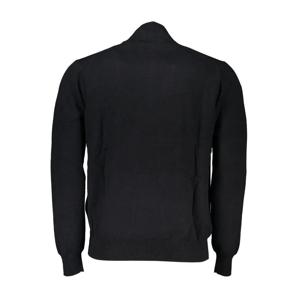 Harmont & Blaine Elegant Half-Zip Sweater with Embroidered Detail